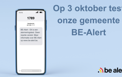 Vandaag = jaarlijkse nationale BE-Alert test